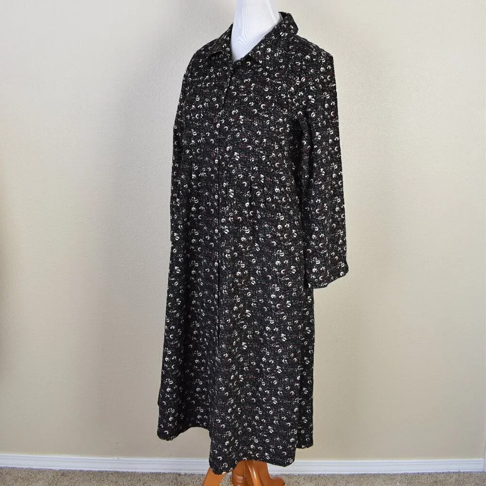 Vintage La Cera Corduroy Floral Dress NEW - M - Picture 6 of 12